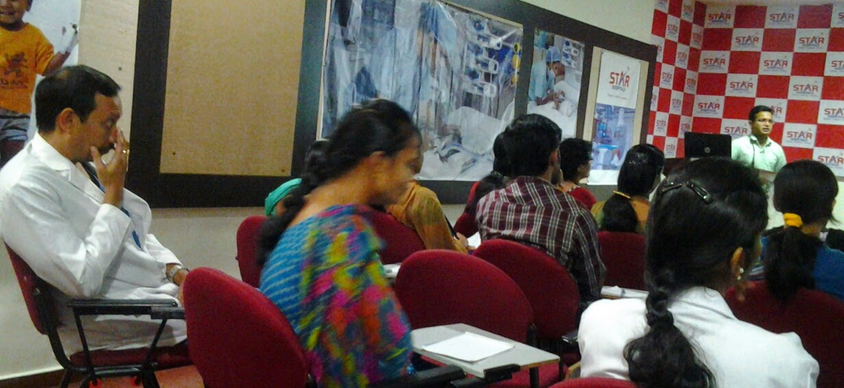 Physician-led medical grounding session with hospital doctors